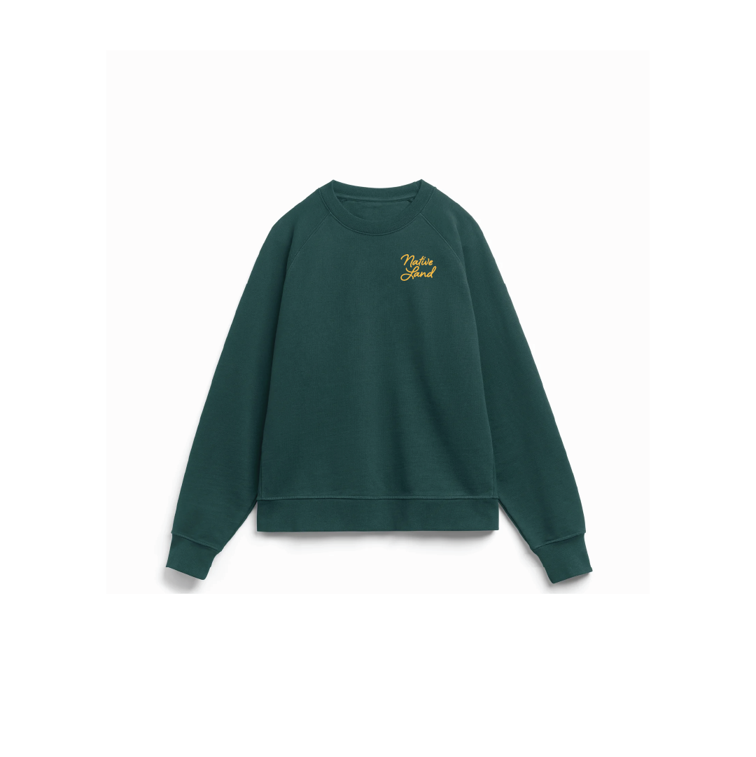 'NATIVE LAND' HEAVYWEIGHT ORGANIC COTTON CREWNECK