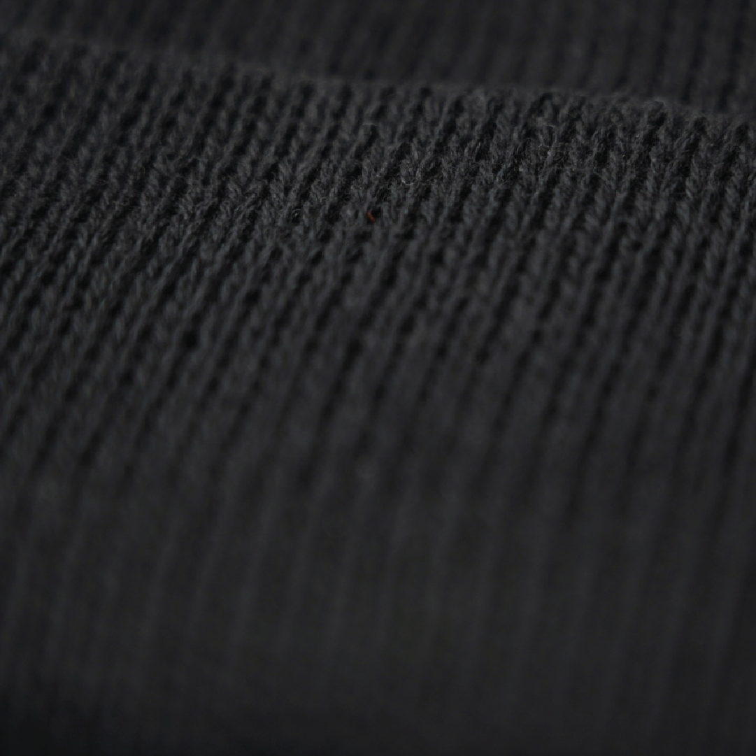 KNIT CUFFED HUMMINGBIRD LOGO COTTON BEANIE