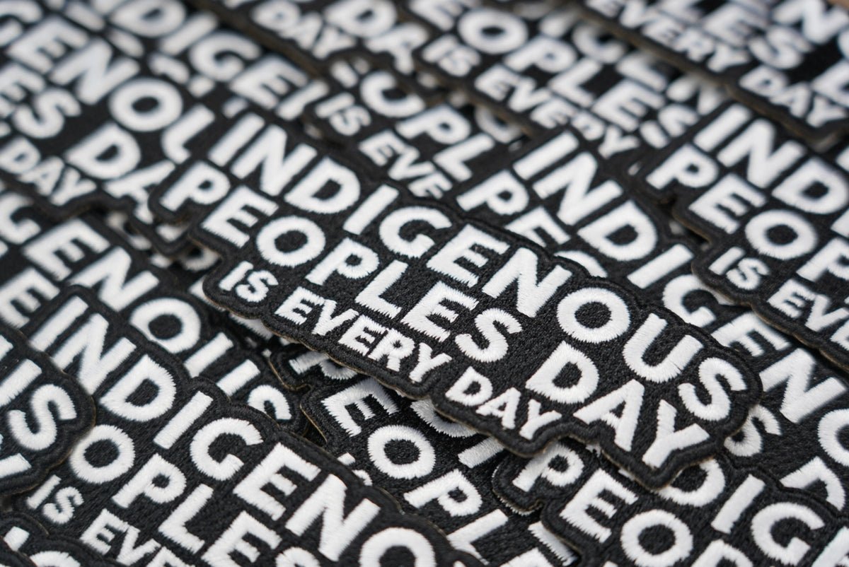 INDIGENOUS PEOPLES DAY ORGANIC COTTON PATCH