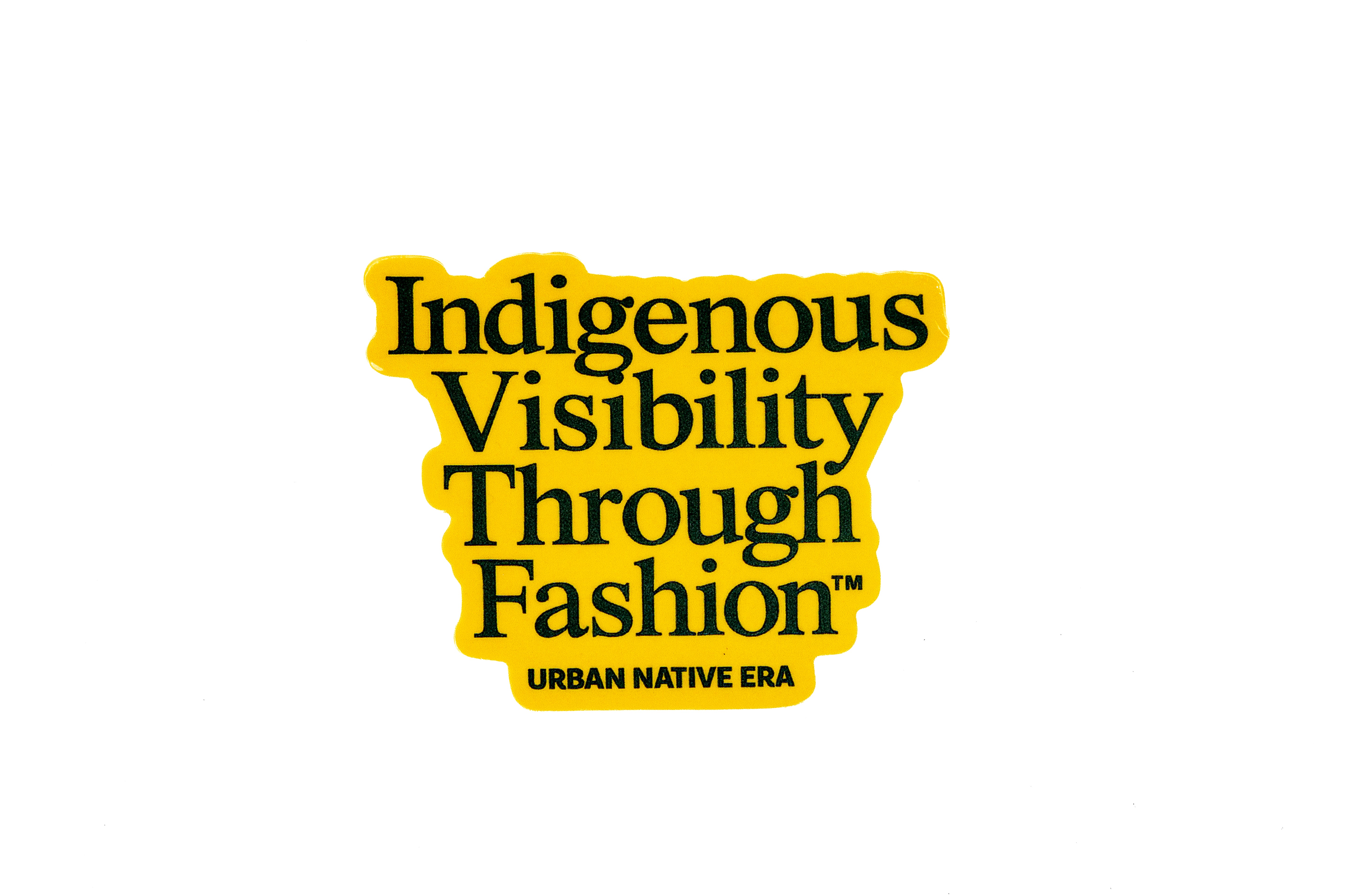 INDIGENOUS VISIBILITY THROUGH FASHION STICKER