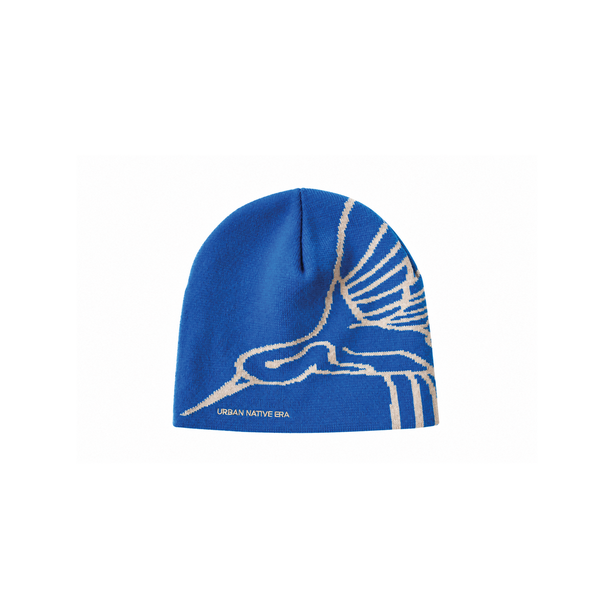 Hummingbird Jacquard Knit Beanie