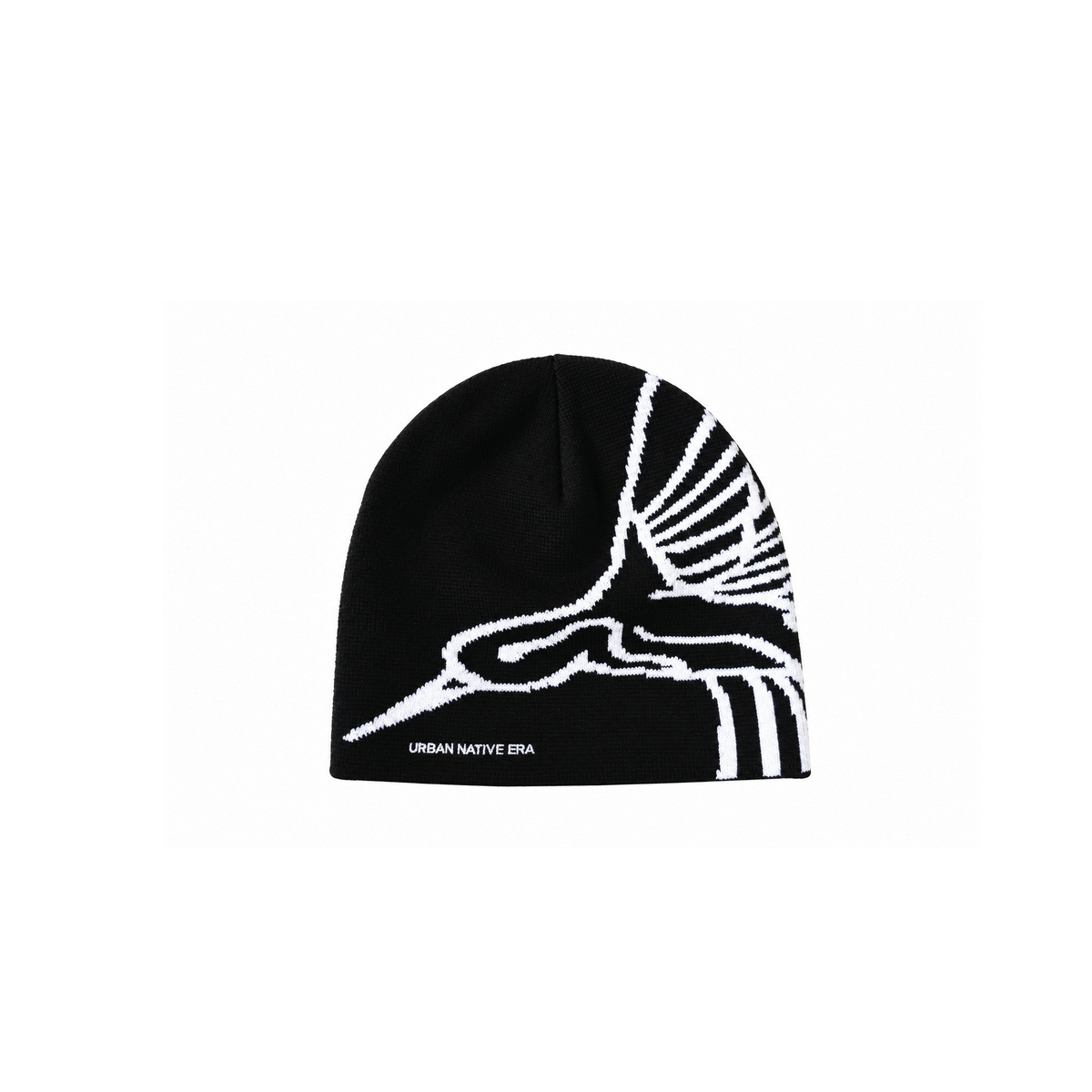 Hummingbird Jacquard Knit Beanie