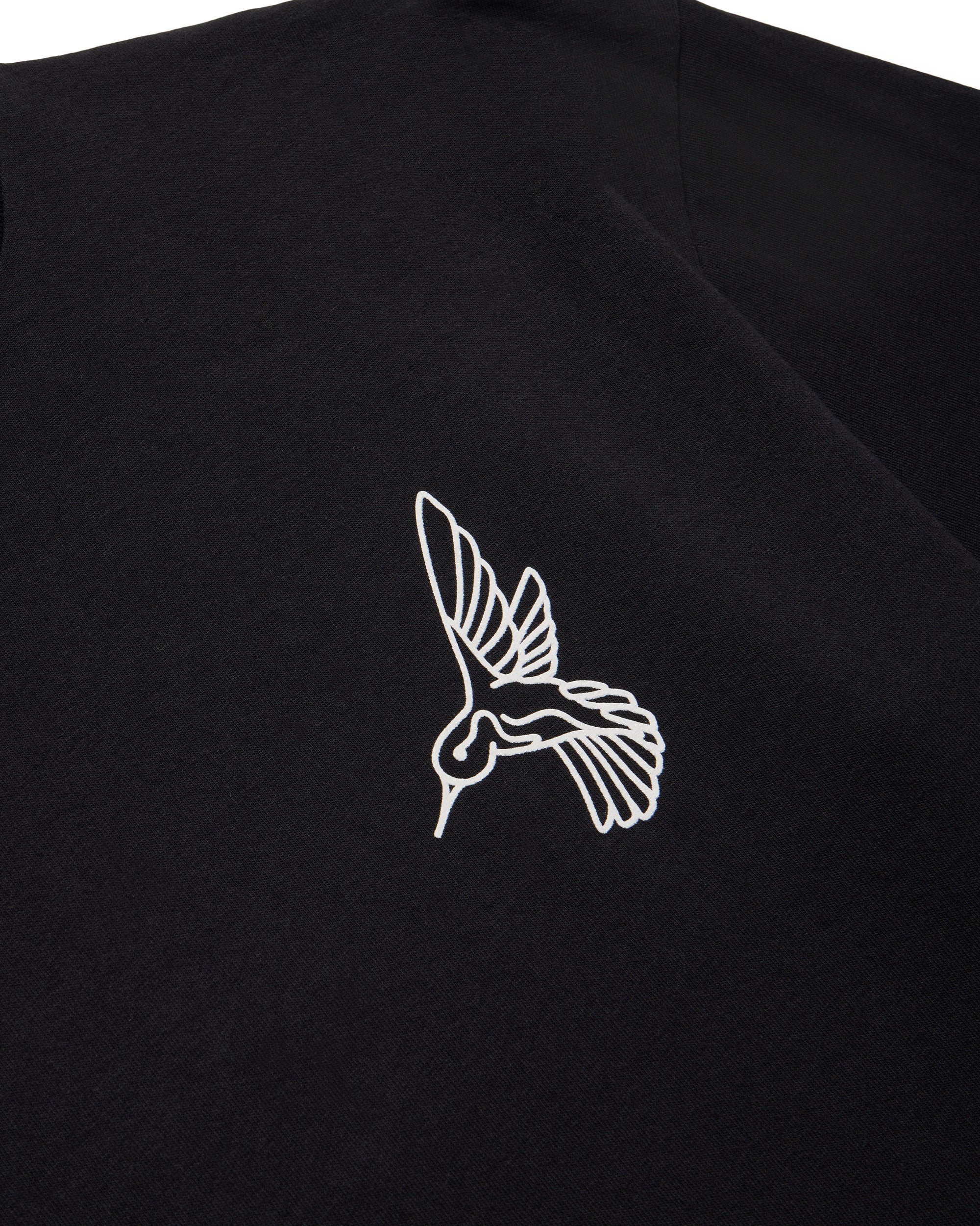 HUMMINGBIRD NATIVE LAND BOX TEE - BLACK