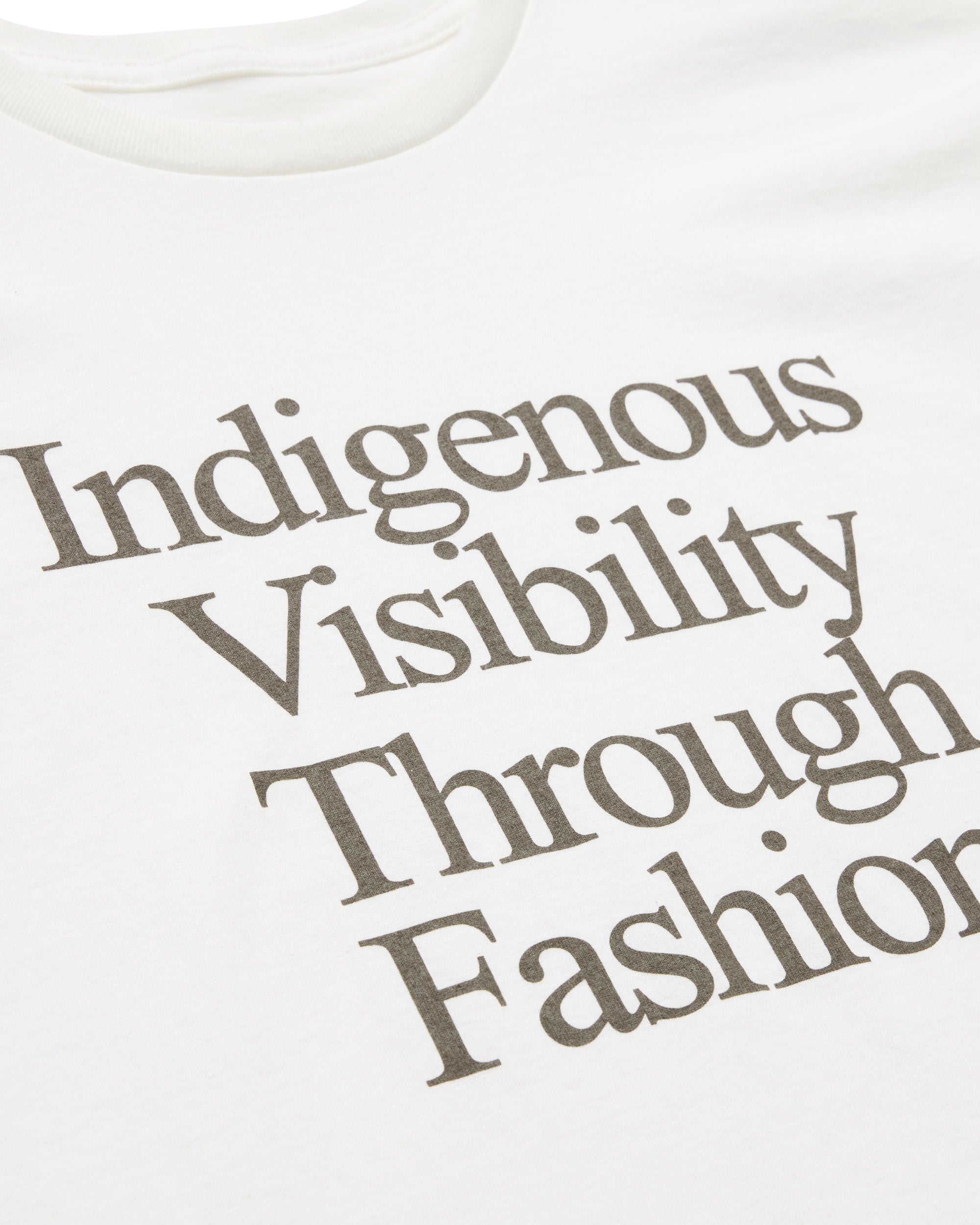 INDIGENOUS VISIBILITY THROUGH FASHION BOX TEE