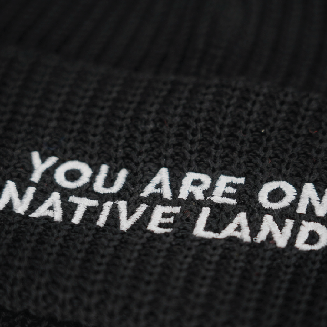 You Are On Native Land Cotton Ribbed Watch Cap Beanie