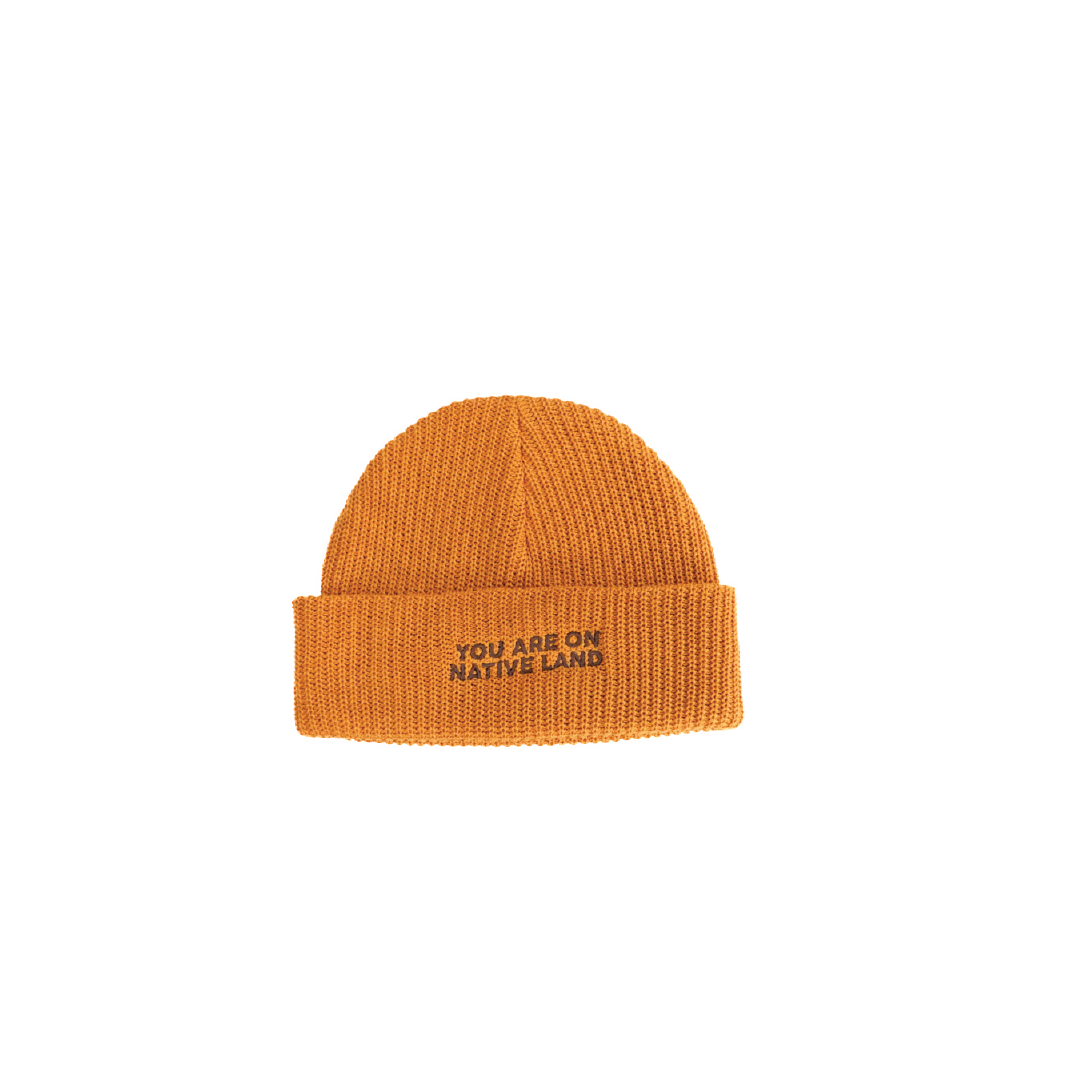 You Are On Native Land Cotton Ribbed Watch Cap Beanie