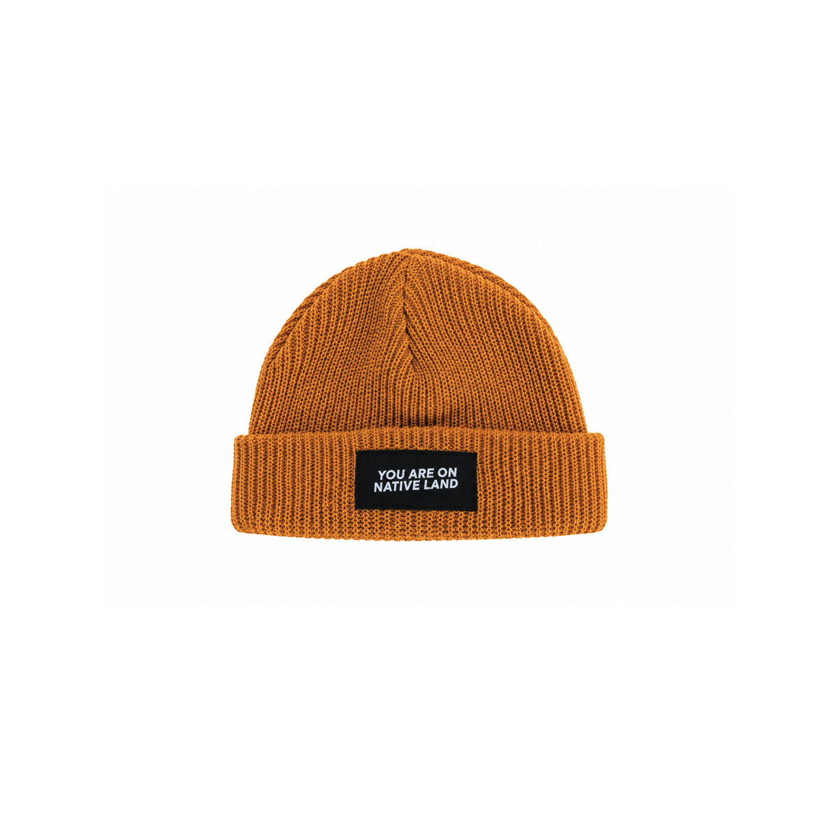 You Are On Native Land Cotton Ribbed Beanie