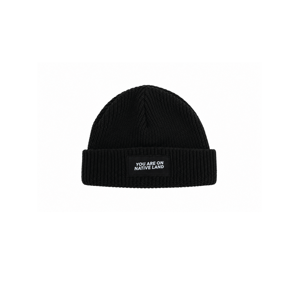 You Are On Native Land Cotton Ribbed Beanie