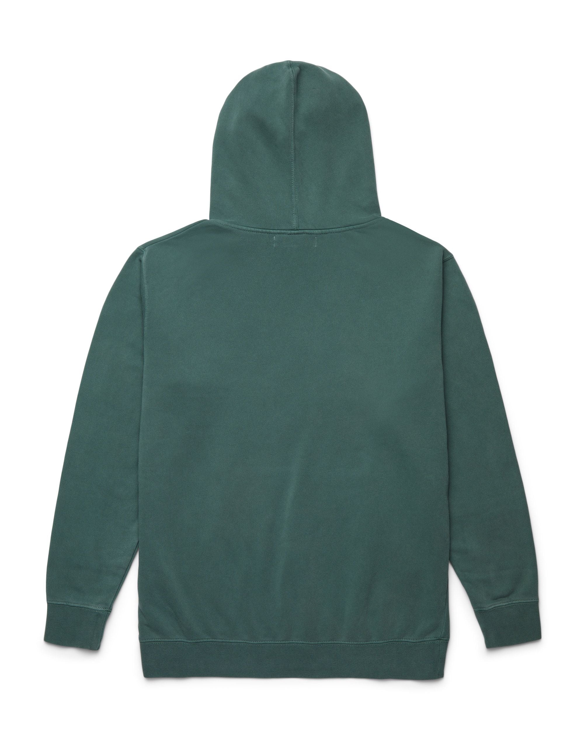 'YOU ARE ON NATIVE LAND' HOODIE - ALPINE GREEN