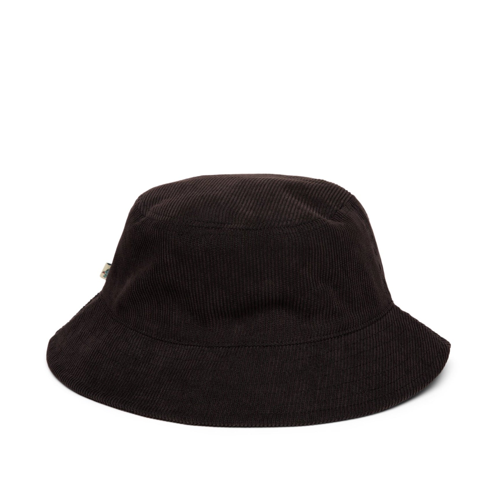'YOU ARE ON NATIVE LAND' CORDUROY BUCKET HAT - BLACK