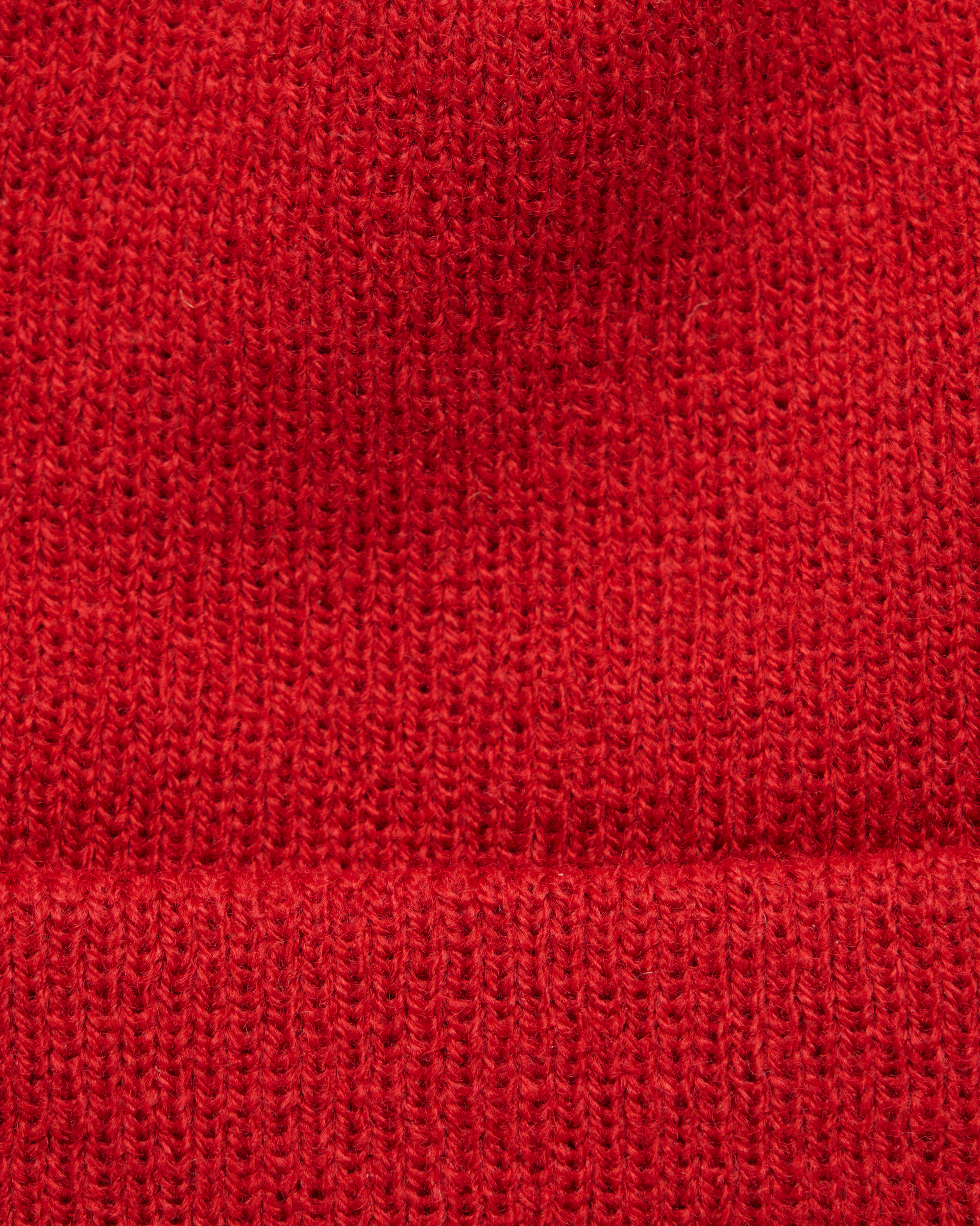 KNIT CUFFED BEANIE - HUMMINGBIRD PATCH