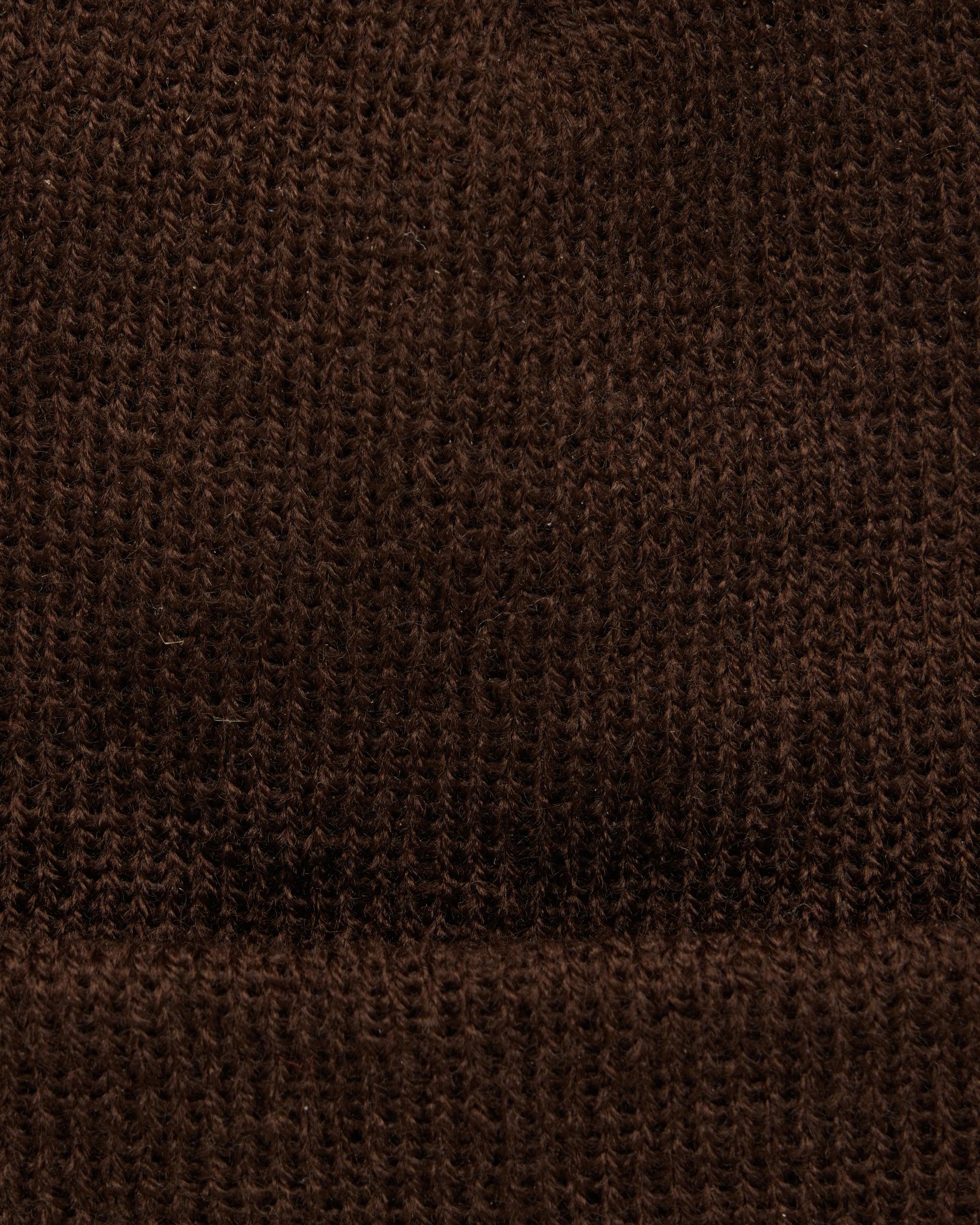 KNIT CUFFED BEANIE - HUMMINGBIRD PATCH