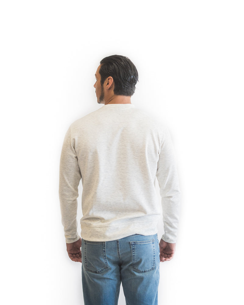 ‘YOU ARE ON NATIVE LAND’ PREMIUM CREWNECK - HEATHER