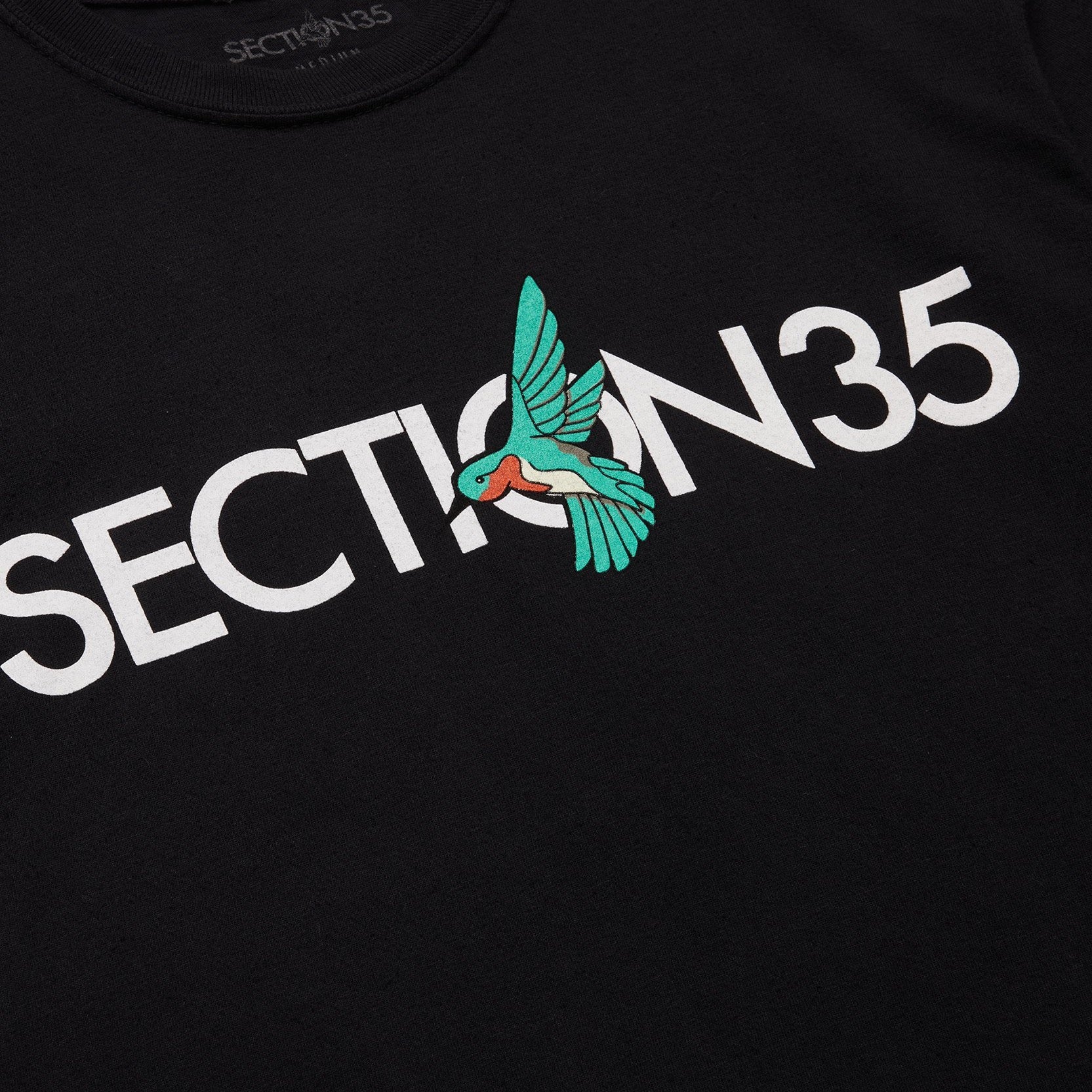Section35 x Hummingbird Logo Tee - Black