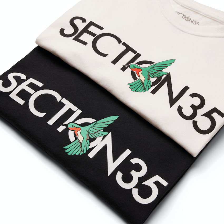 Section35 x Hummingbird Logo Tee - Black