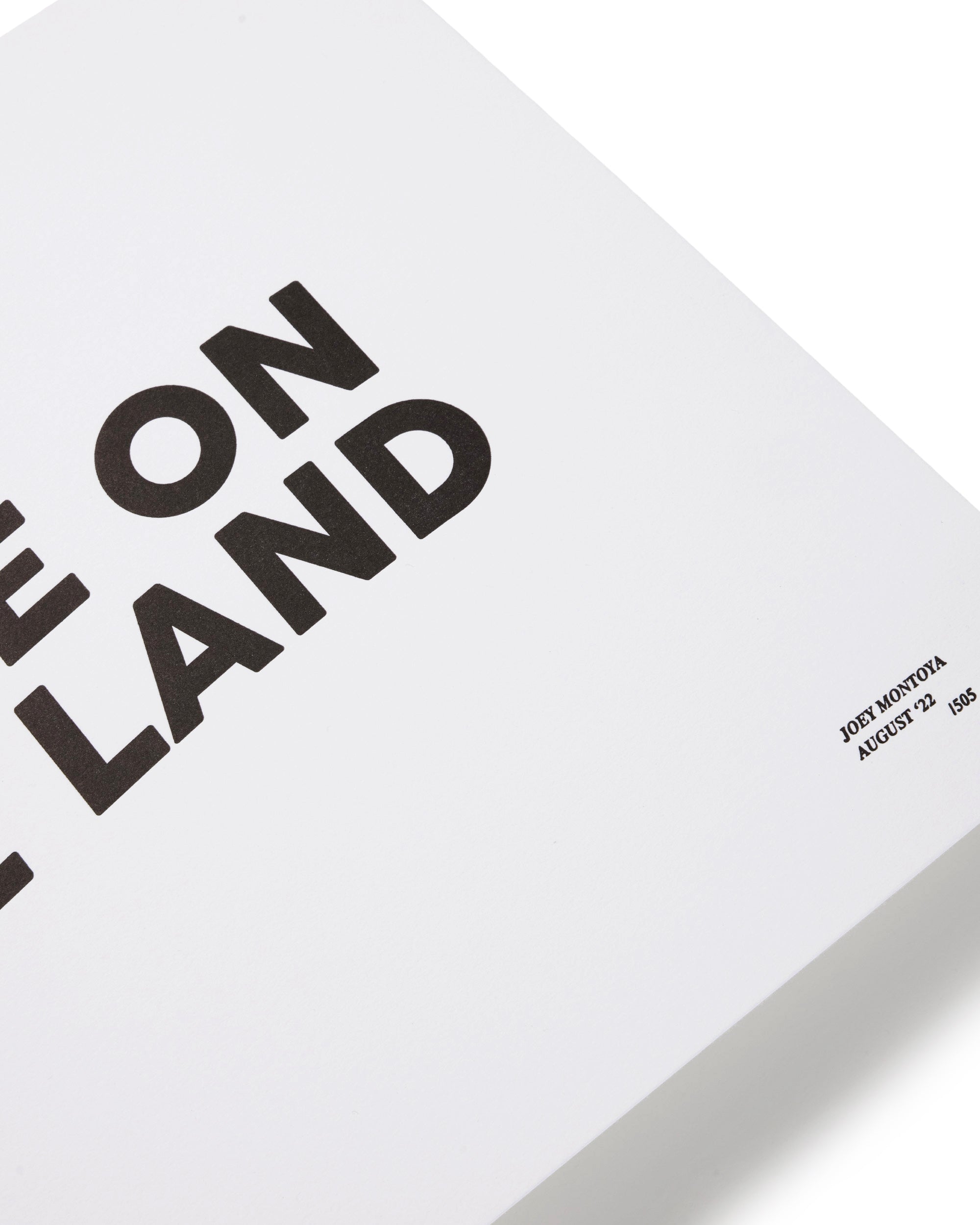 'YOU ARE ON NATIVE LAND' LIMITED EDITION PRINT