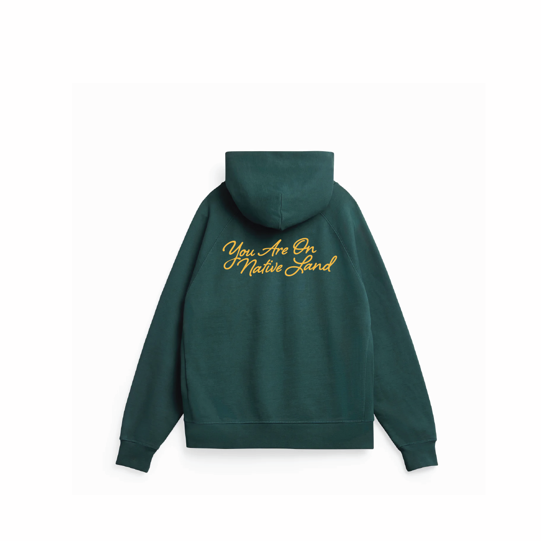'NATIVE LAND' HEAVYWEIGHT ORGANIC COTTON HOODIE