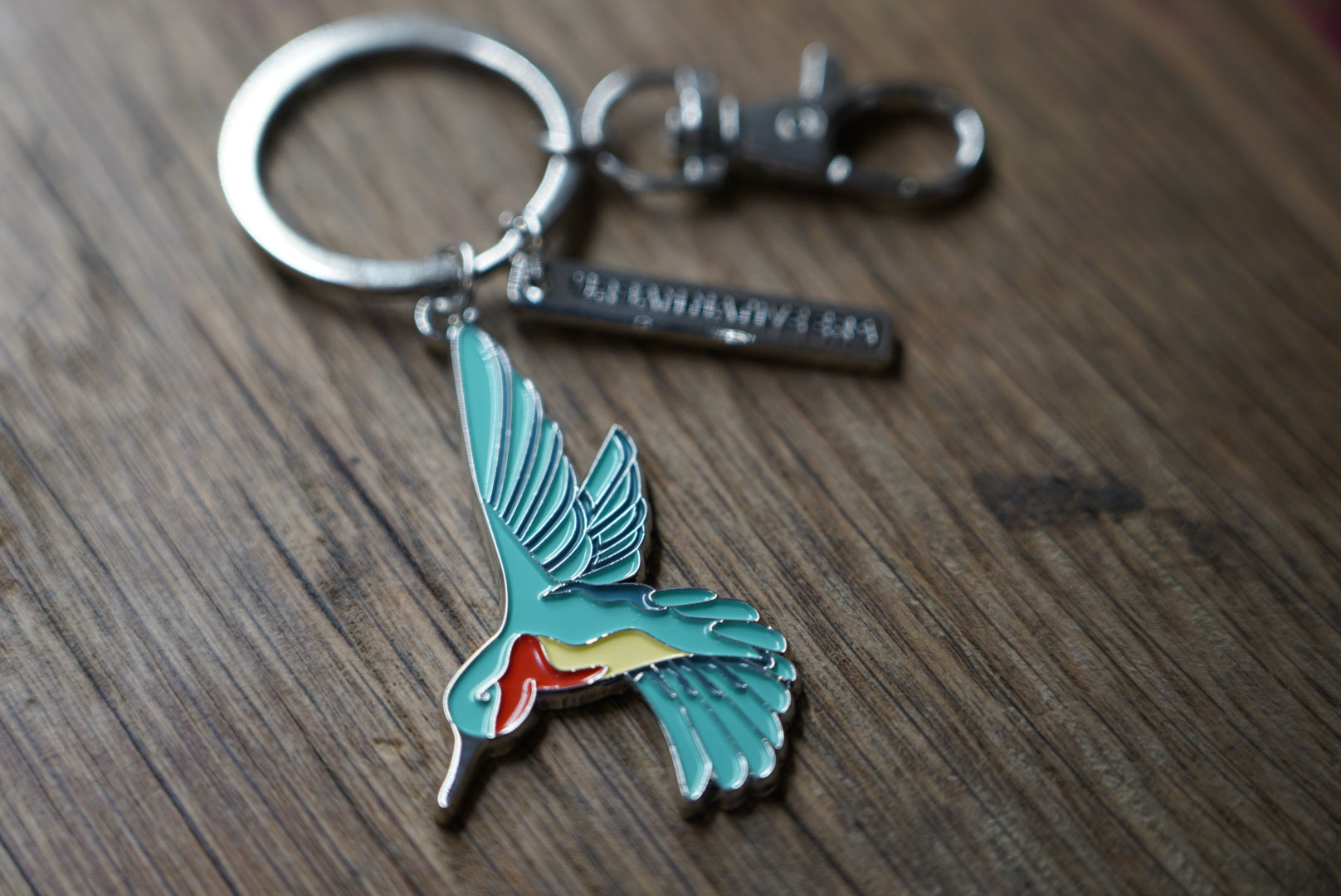 'HUMMINGBIRD' KEY-RING - SILVER