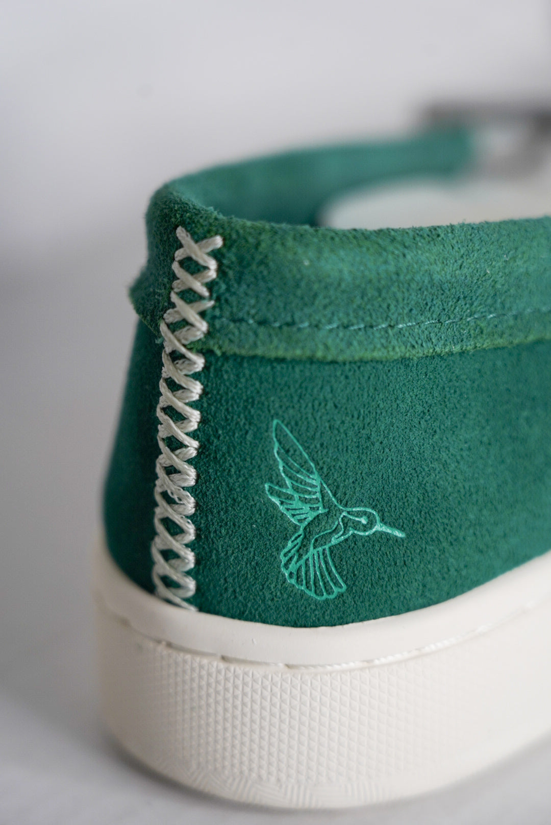 THE GOLDA | EVERGREEN/EGRET SUEDE