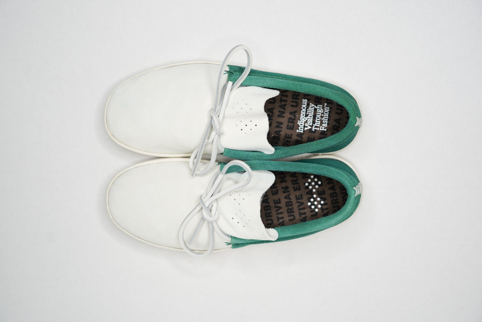 THE GOLDA | EVERGREEN/EGRET SUEDE