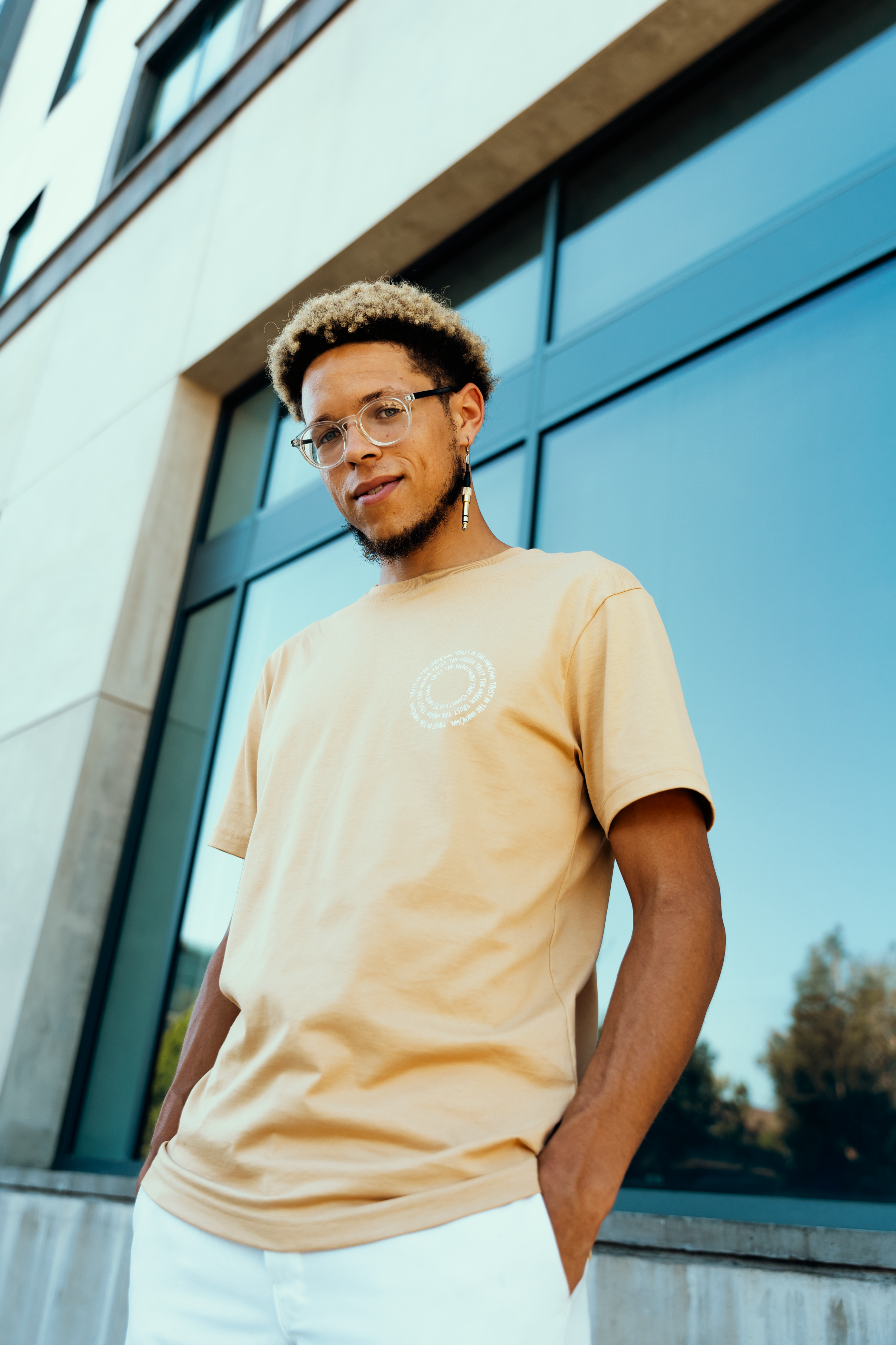 'SACRED LESSONS' BUTTERFLY SUPIMA COTTON TEE