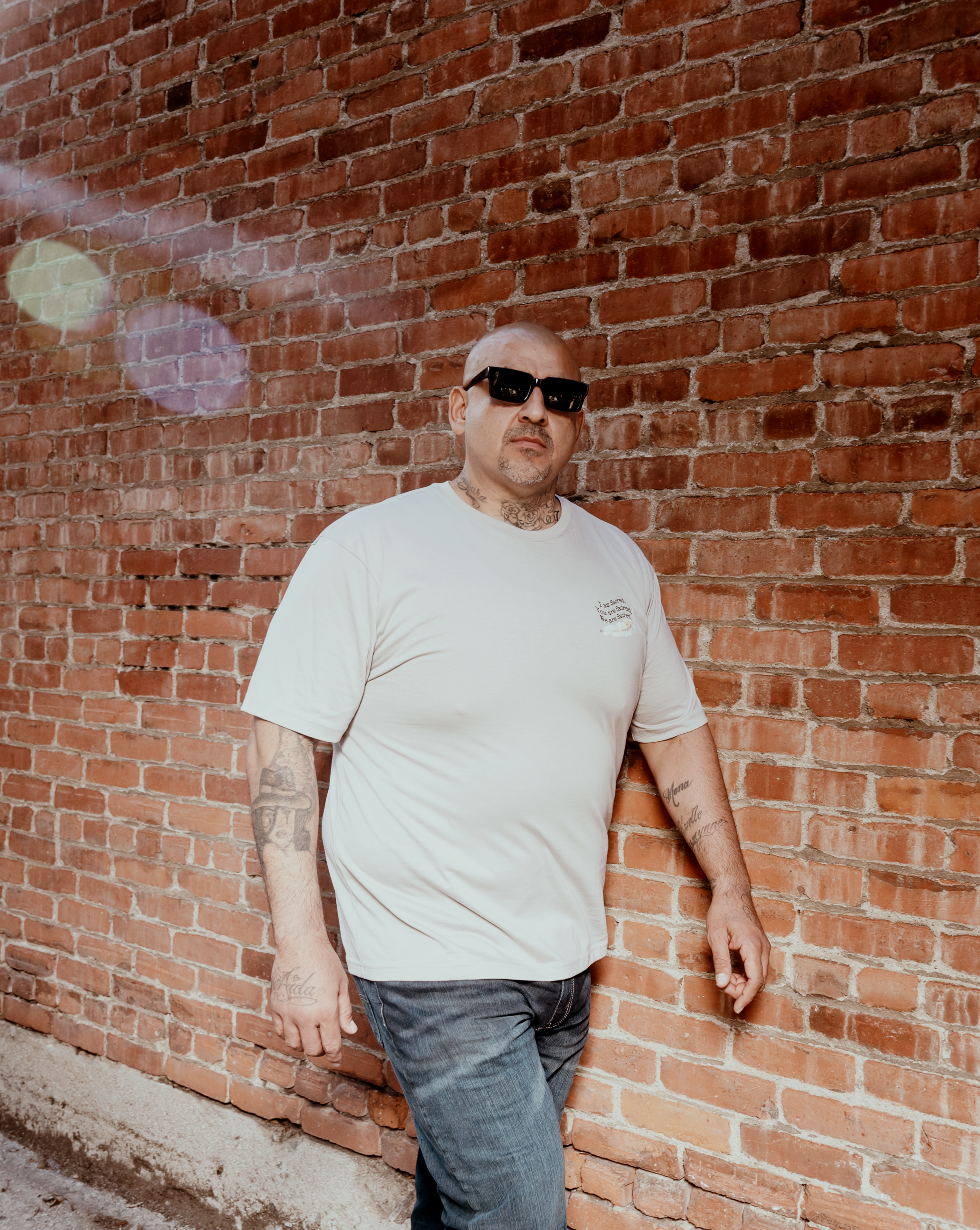 'SACRED LESSONS' FEATHER SUPIMA COTTON TEE