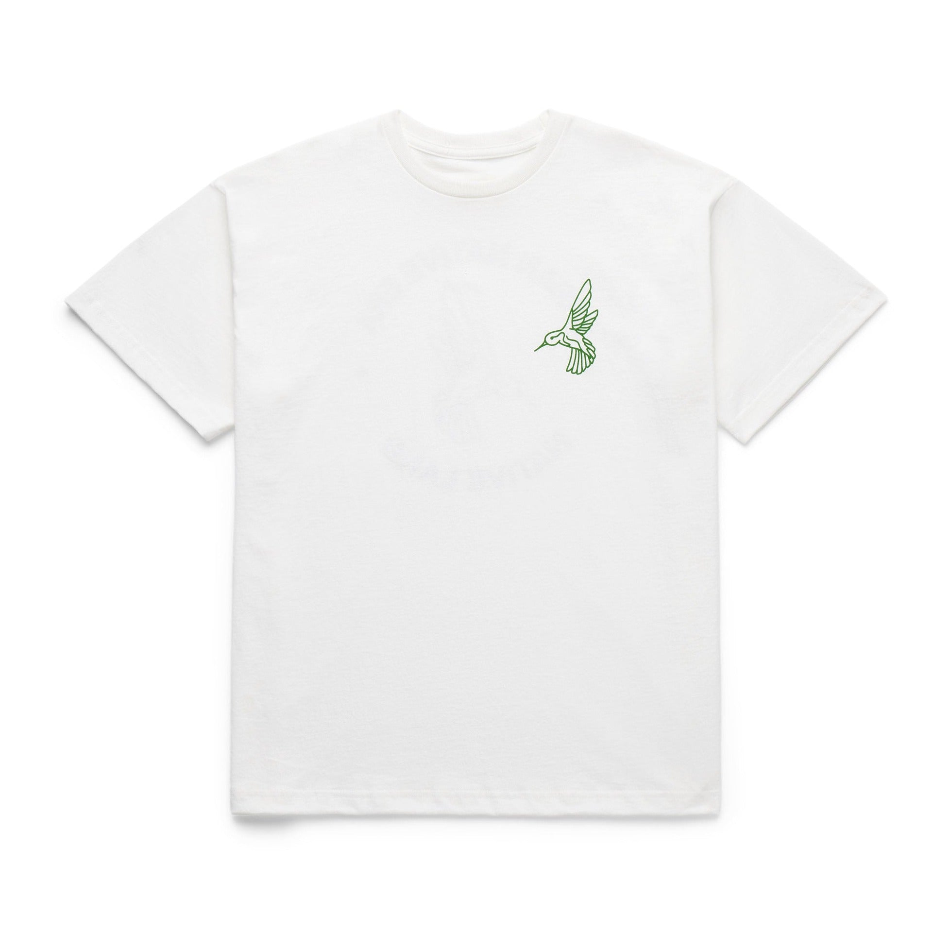 HUMMINGBIRD NATIVE LAND BOX TEE - WHITE