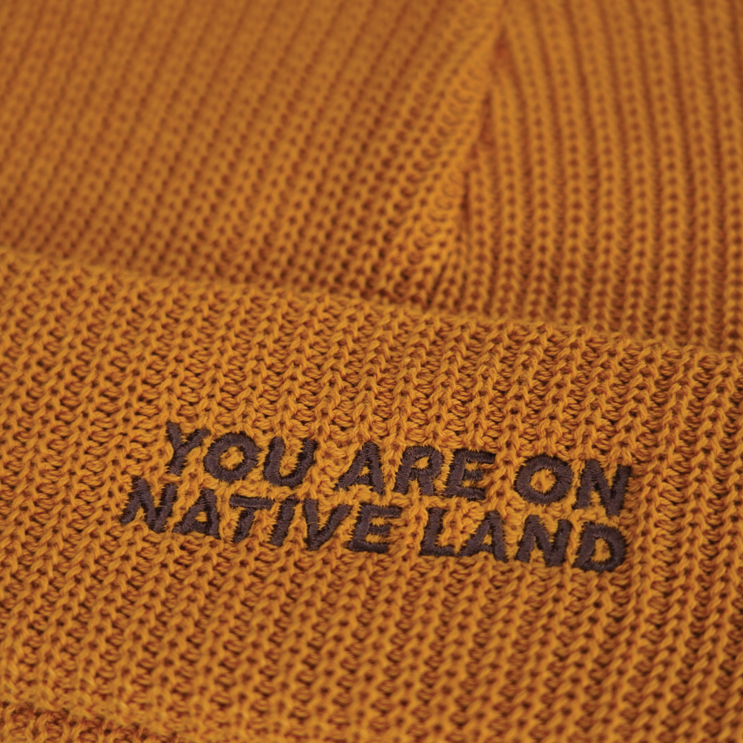 You Are On Native Land Cotton Ribbed Watch Cap Beanie
