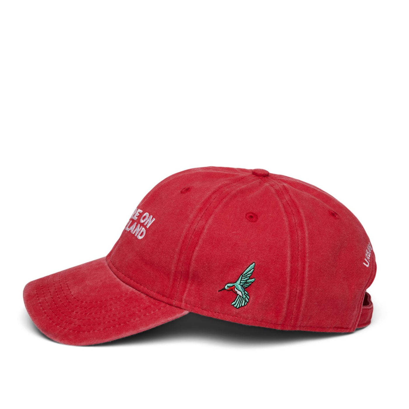 'YOU ARE ON NATIVE LAND' DAD CAP - RED