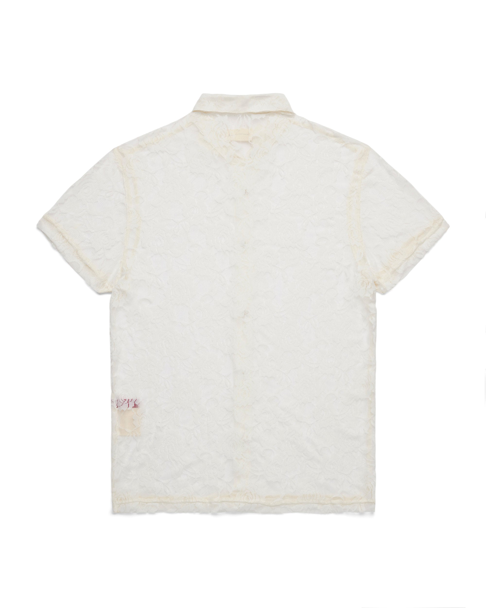 FLORAL LACE SHIRT - WHITE