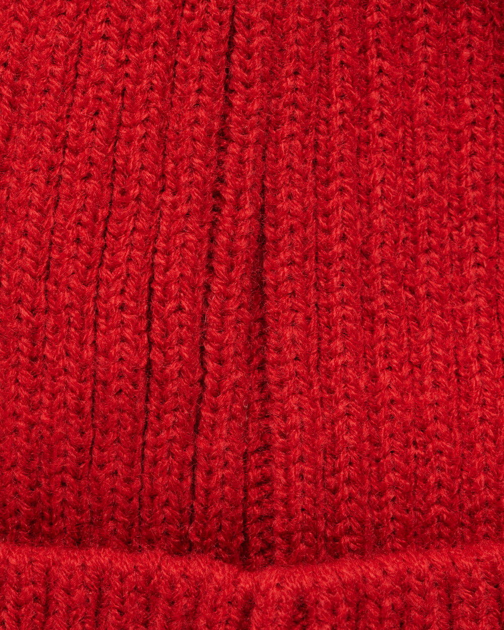RIBBED BEANIE I HUMMINGBIRD EMBROIDERED | ARTISANAL RED