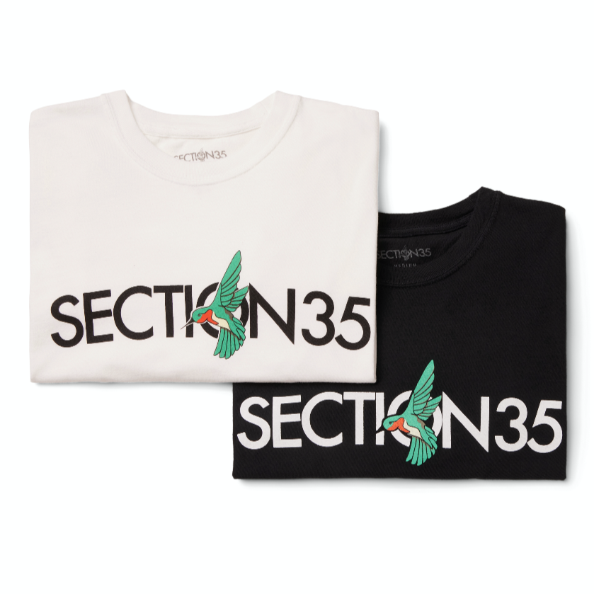 Section35 x Hummingbird Logo Tee - Black