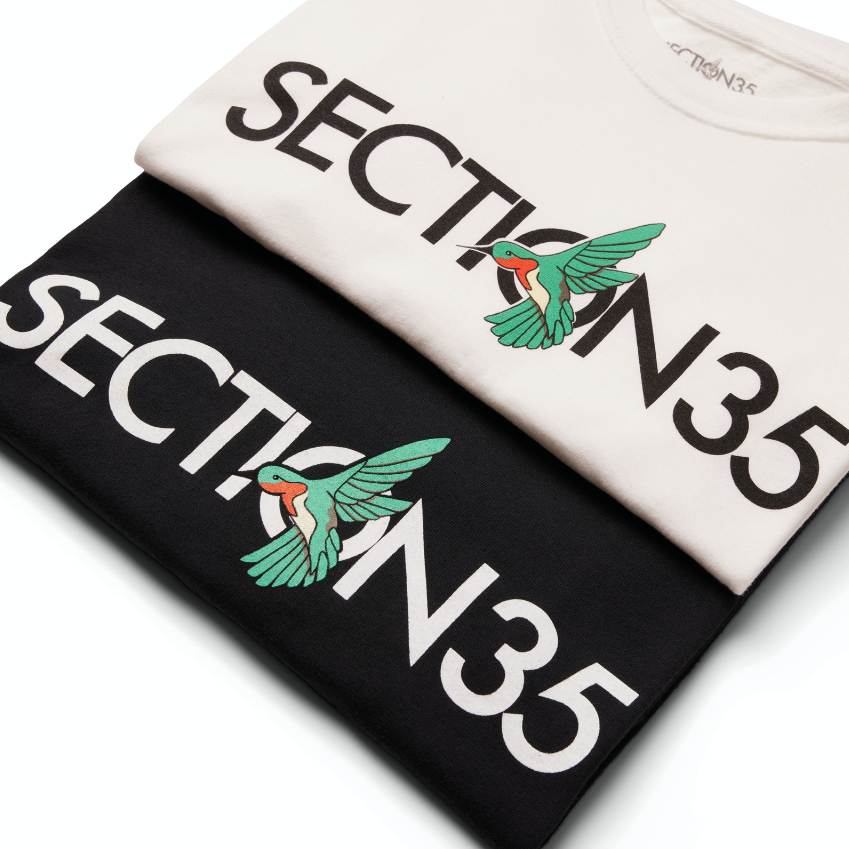 Section35 x Hummingbird Logo Tee - White